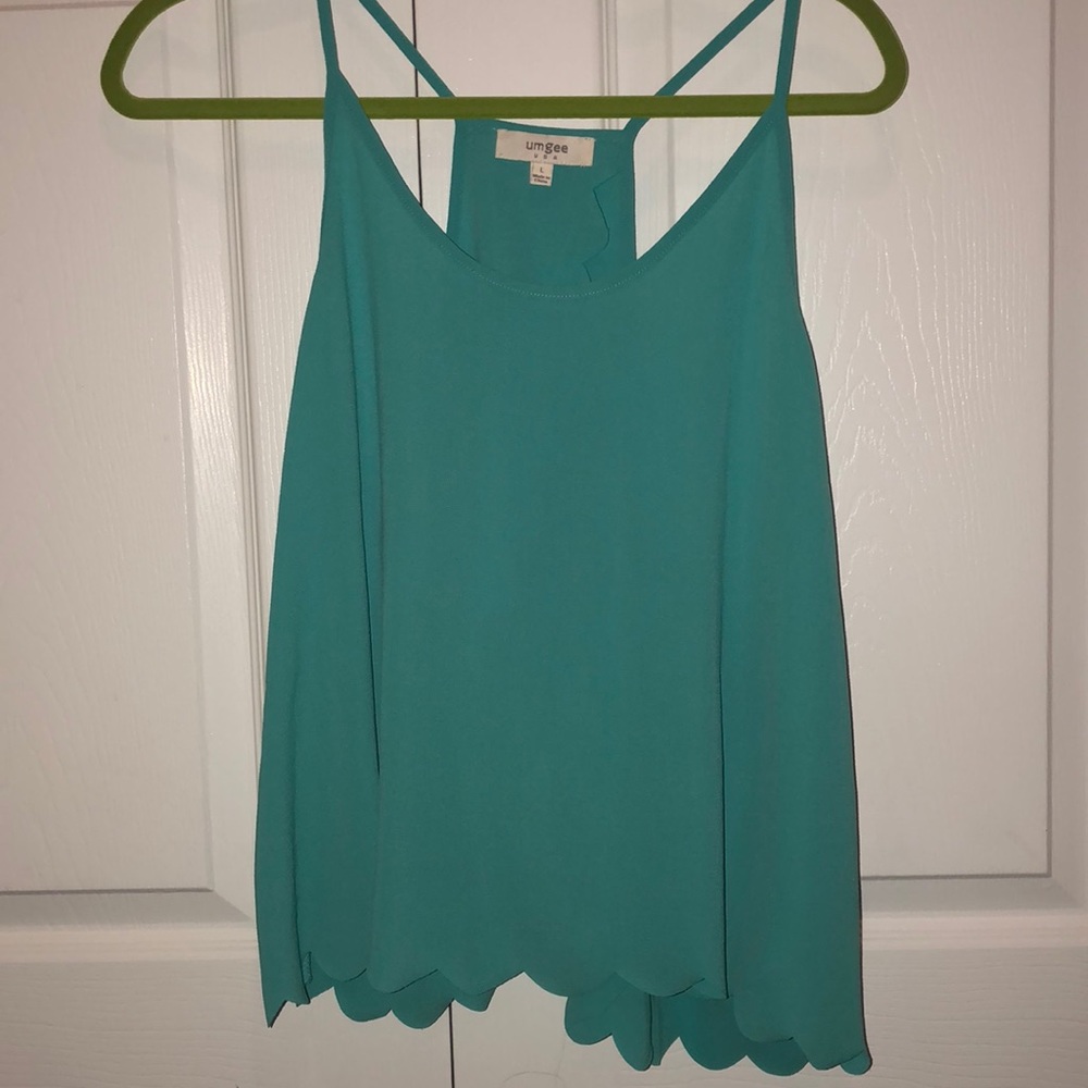 Turquoise tank top